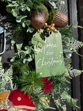 Deluxe 65cm 'Home for Christmas' Wreath