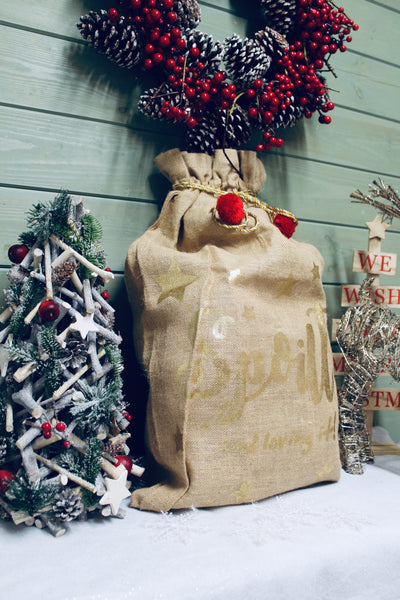 Natural Jute Christmas Sack