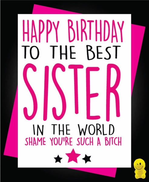 Best sister card