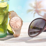 Seksy Rose Gold Plated Bracelet Watch
